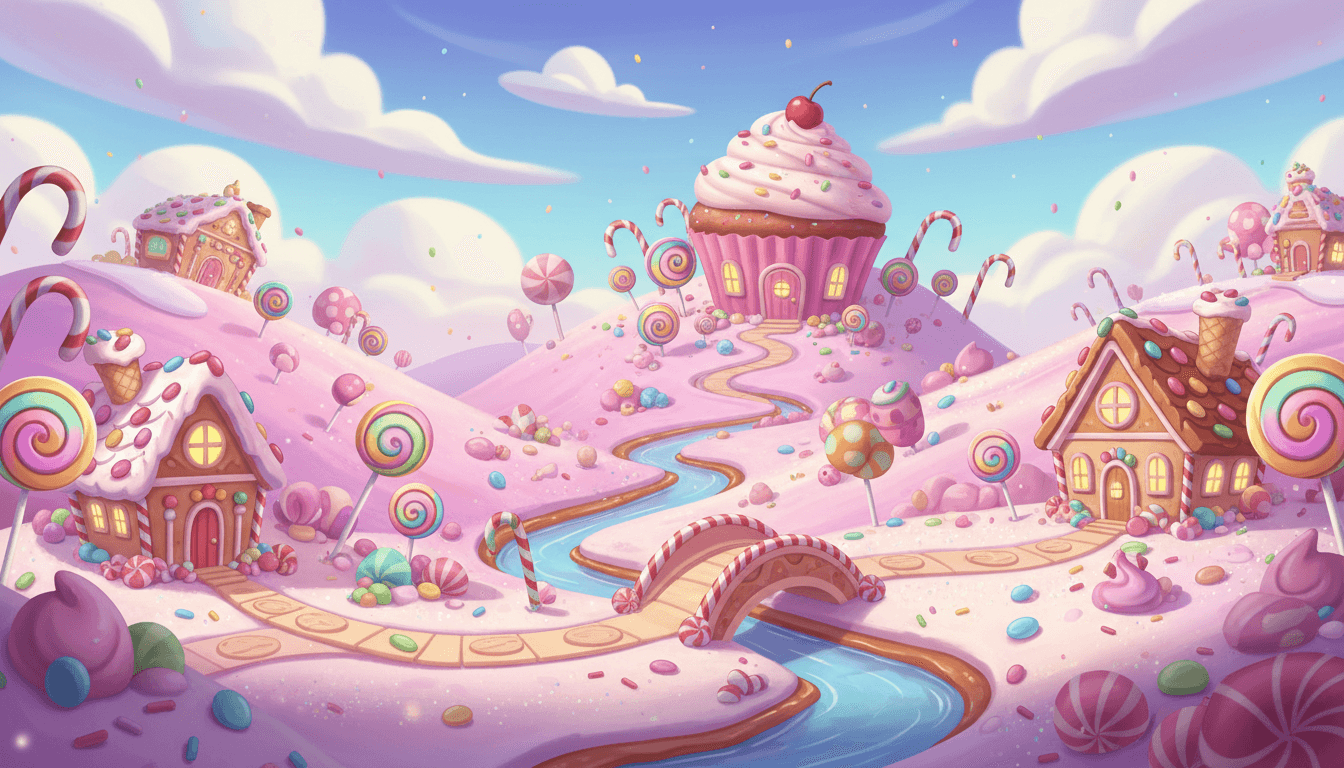 Sweet gingerbread houses, Sugar Rush